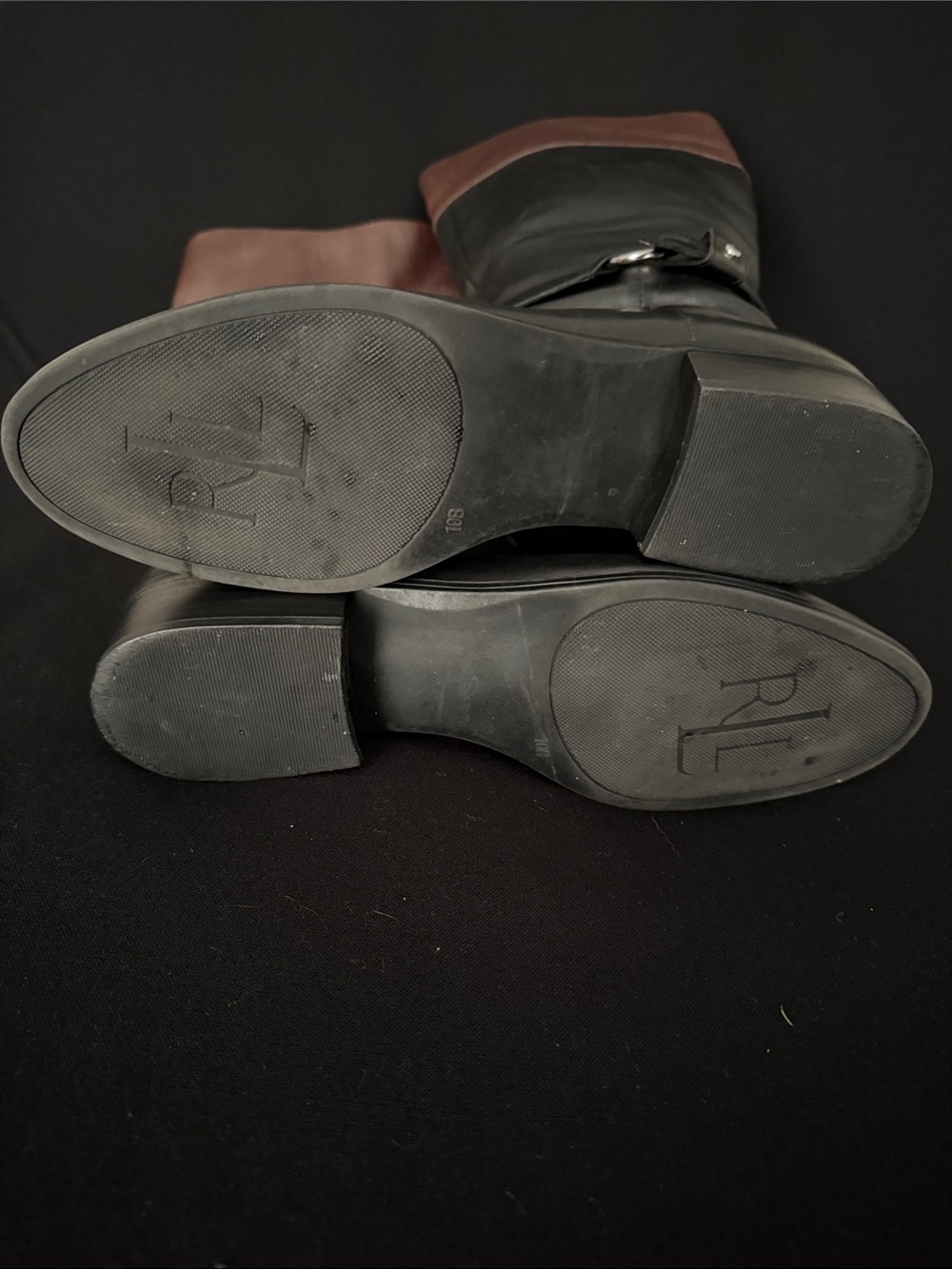 LAUREN RALPH LAUREN Leather Saddle Boots - Picture 11 of 11